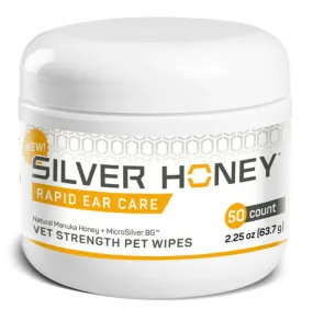 Silver Honey Ear Wipes, 50 Count