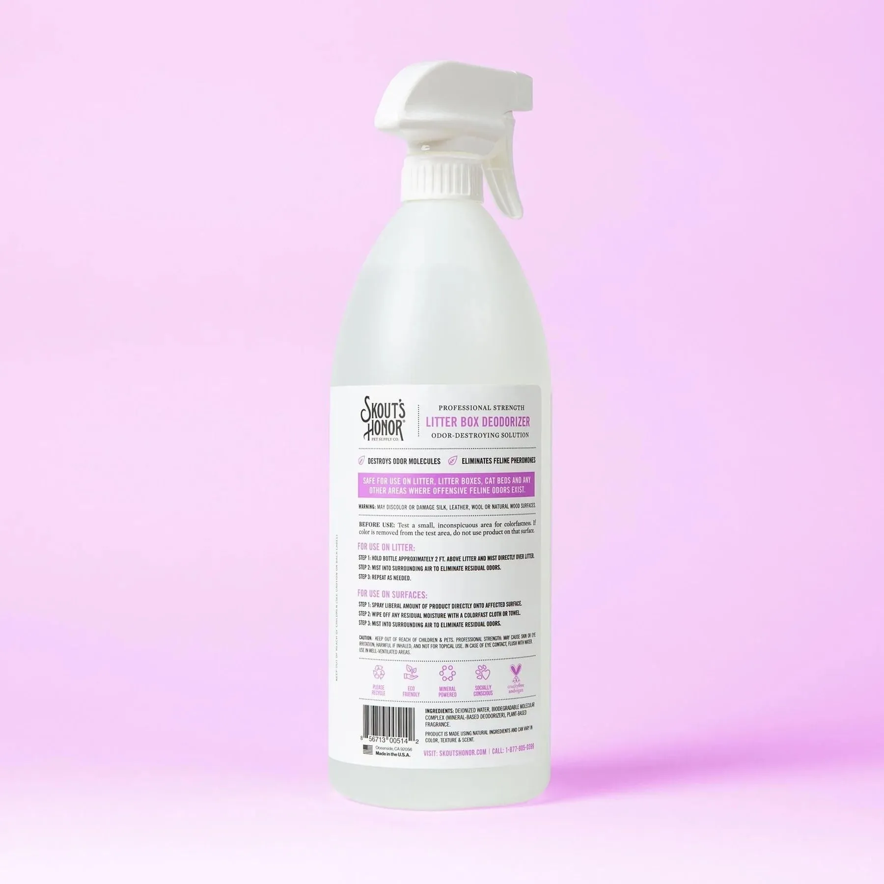 Skout's Honor Litter Box Deodorizer, 35 oz