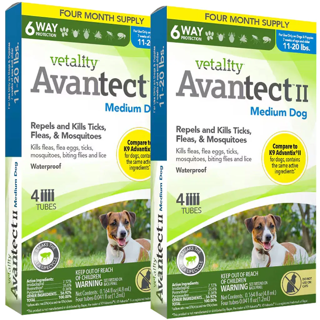 TevraPet Vetality Avantect II for Medium Dog 11-20 lbs