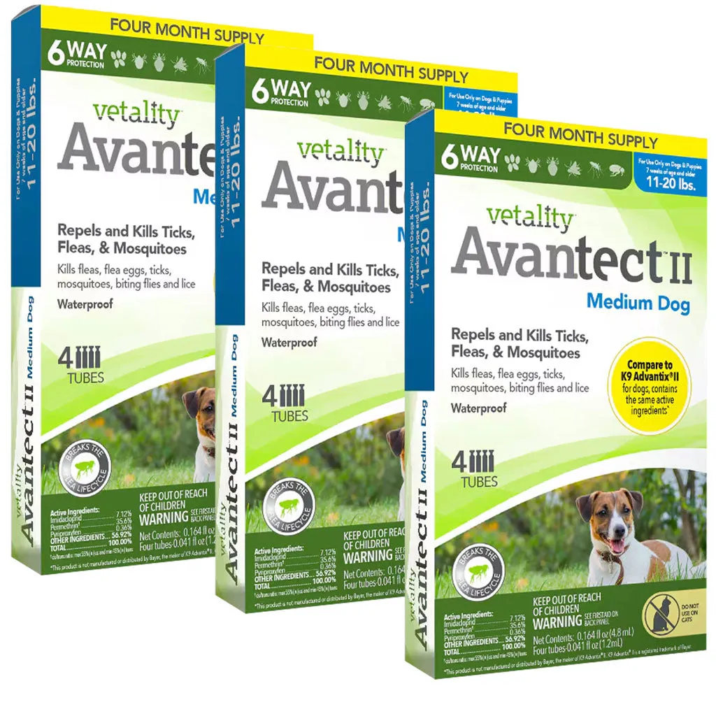 TevraPet Vetality Avantect II for Medium Dog 11-20 lbs