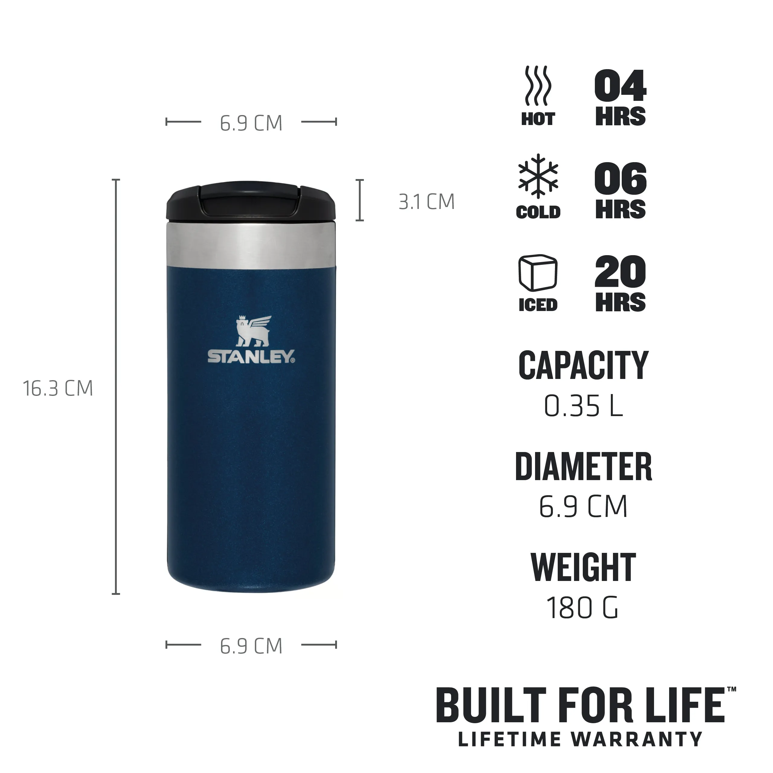 The AeroLight™ Transit Mug | 0.35L