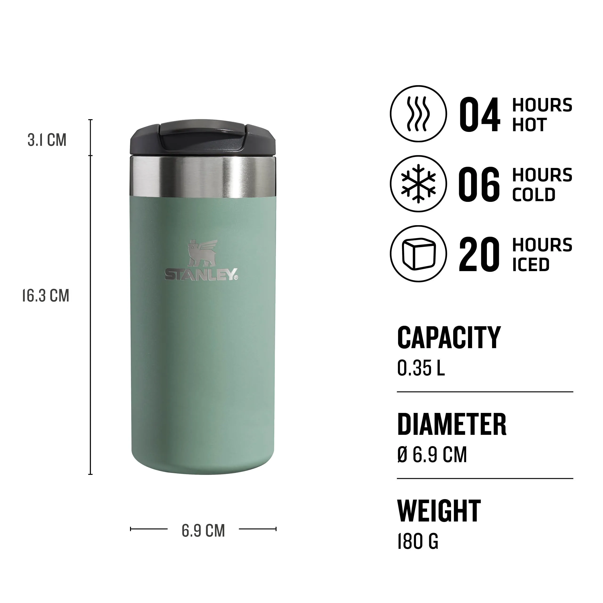 The AeroLight™ Transit Mug | 0.35L