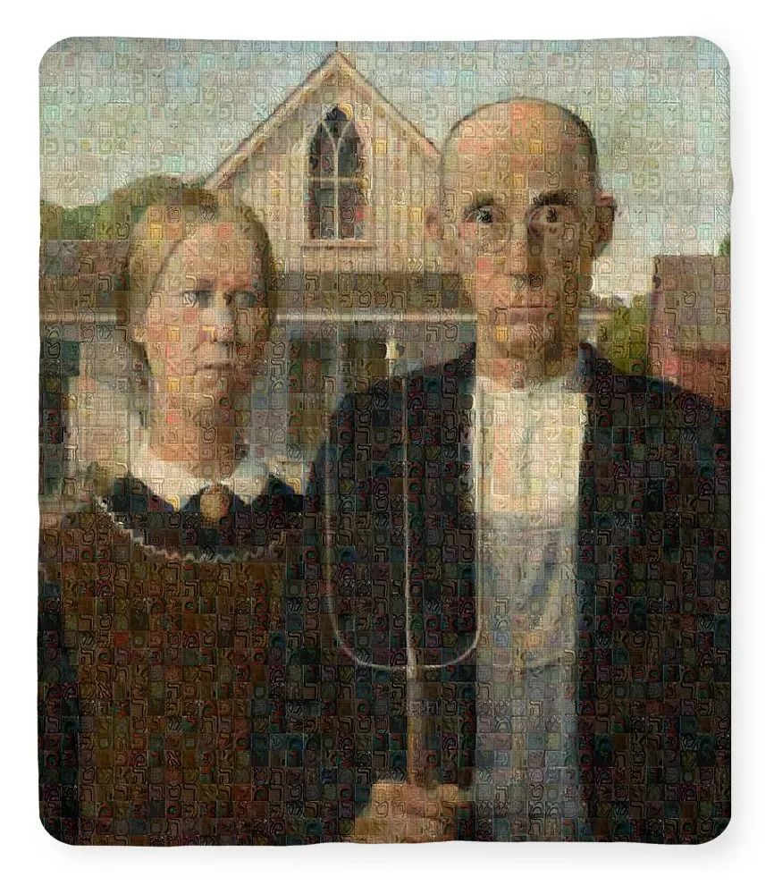 Tribute to American Gothic - Blanket