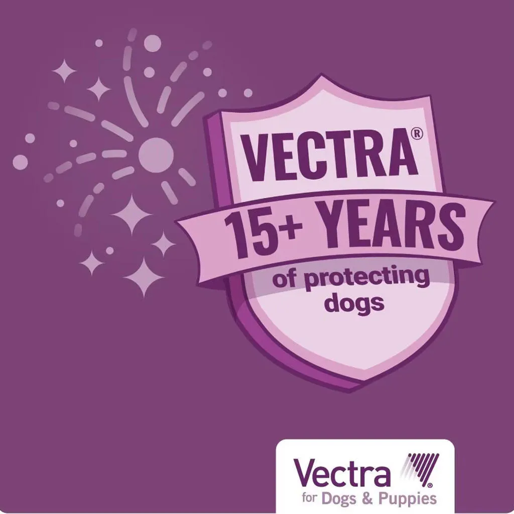 Vectra Flea and Tick Spot Treatment for Medium Dogs & Puppies, 21-55 lbs