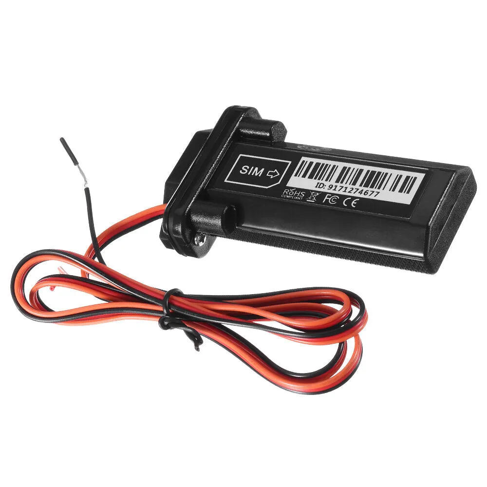 Waterproof 9V-75V Micro GPS Tracker for Motorcycle, Car, Electric Bike, Scooter - Power Standby & Burglar Alarm