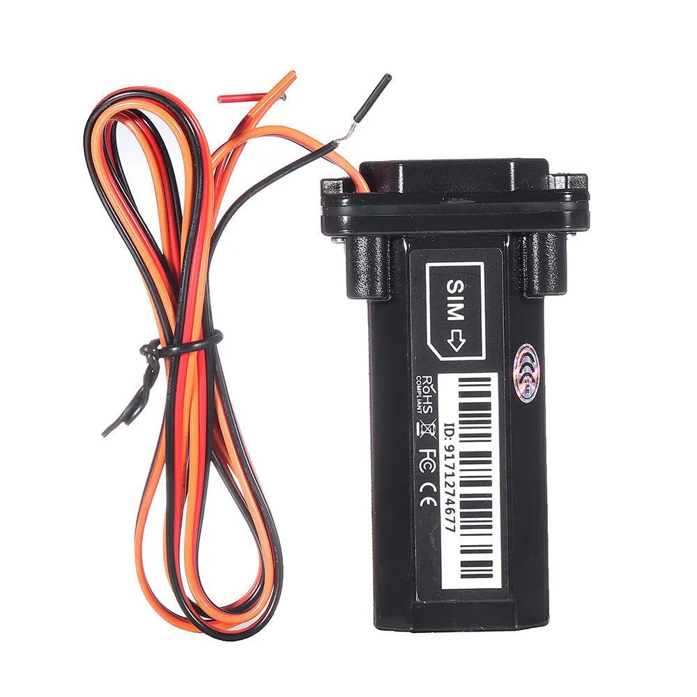 Waterproof 9V-75V Micro GPS Tracker for Motorcycle, Car, Electric Bike, Scooter - Power Standby & Burglar Alarm
