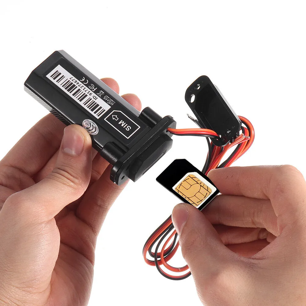 Waterproof 9V-75V Micro GPS Tracker for Motorcycle, Car, Electric Bike, Scooter - Power Standby & Burglar Alarm