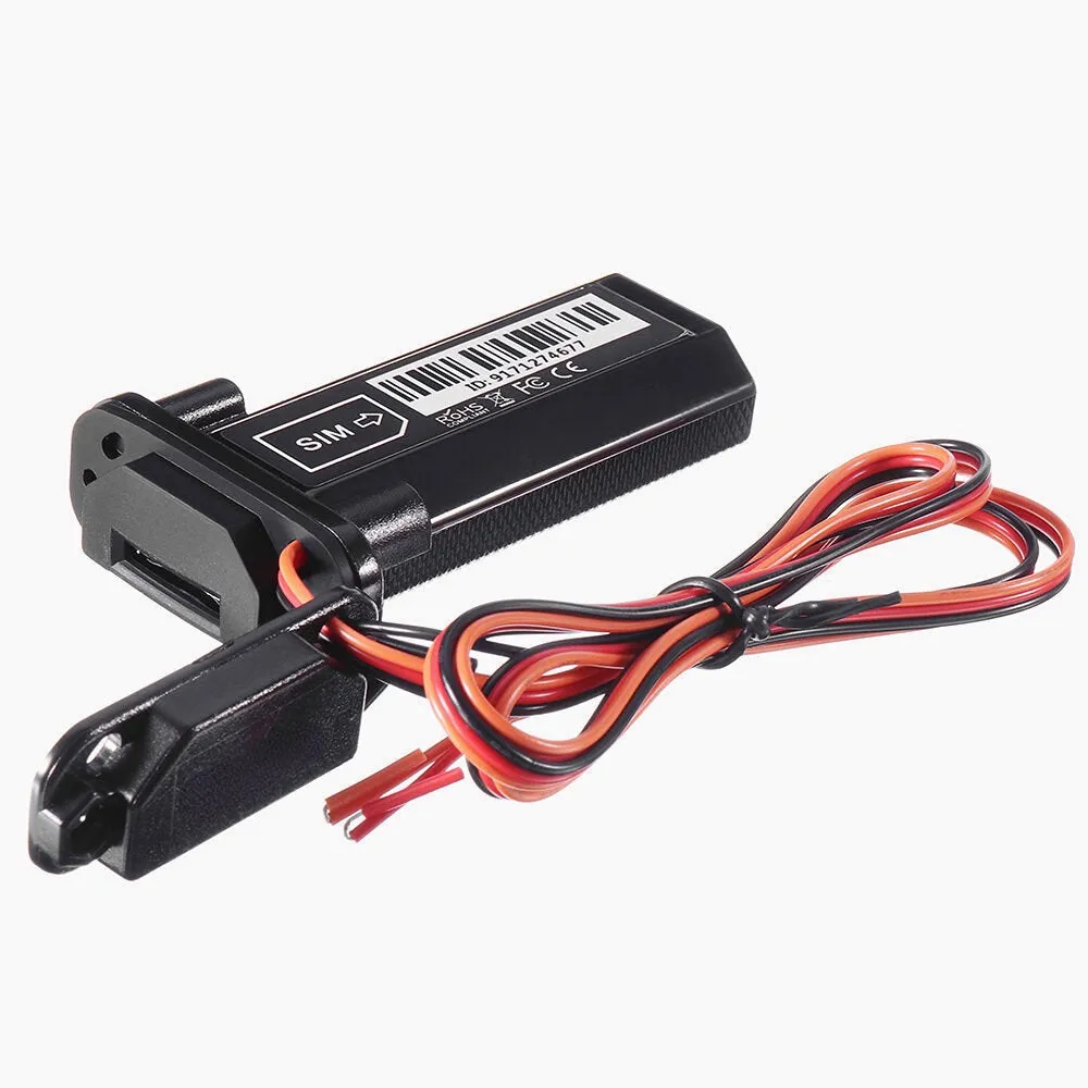 Waterproof 9V-75V Micro GPS Tracker for Motorcycle, Car, Electric Bike, Scooter - Power Standby & Burglar Alarm