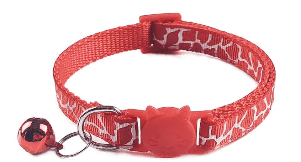 White Camouflage Breakaway Safety Cat Collar
