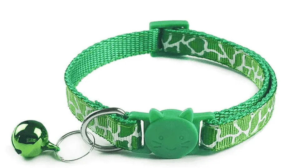 White Camouflage Breakaway Safety Cat Collar