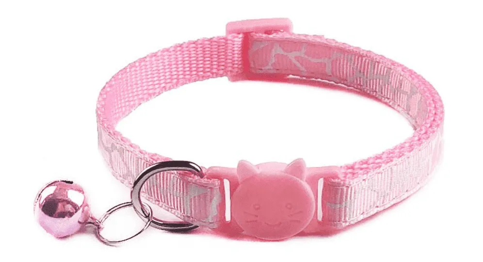 White Camouflage Breakaway Safety Cat Collar